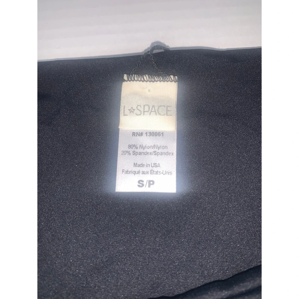 L‎ Space by Monica Wise Black Bikini Bottoms Swimsuit Small S Beachwear